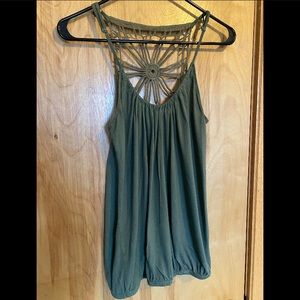 Fun/stylish green tank top